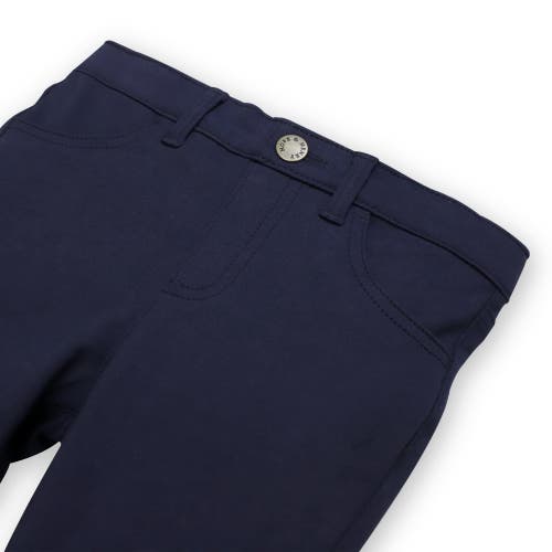Hope & Henry Baby Girls' Ponte Pull-on Jegging, Infant In Navy Jegging