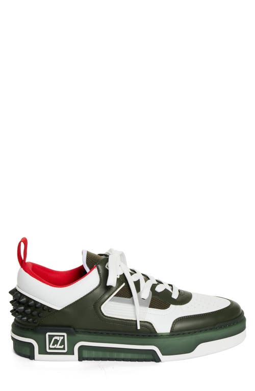 Christian Louboutin Low Top Sneakers With Signature Red Sole In White/tennessee