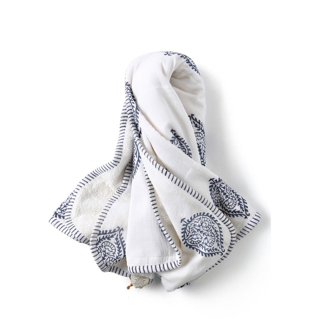 Malabar Baby Handmade Hooded Towel In Blue