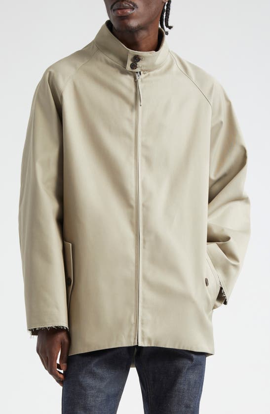 Shop Maison Margiela Beetle Back Gabardine Trench Jacket In Col. 81