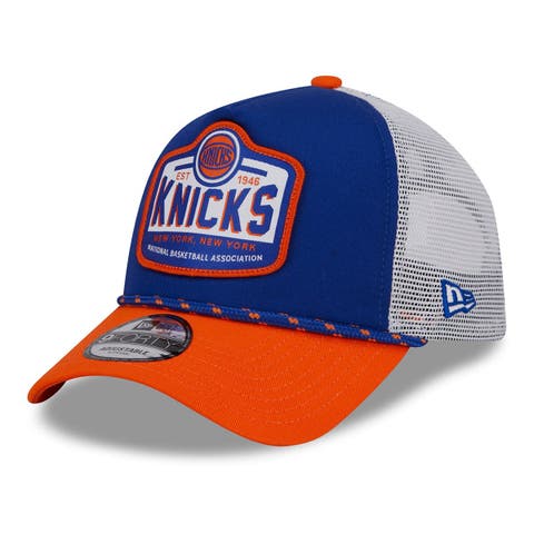 Men's New York Knicks New Era Blue Game Day Hollow Logo Mashup 59FIFTY  Fitted Hat