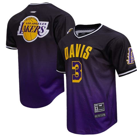 Men's Post LeBron James Black/Purple Los Angeles Lakers Ombre Name