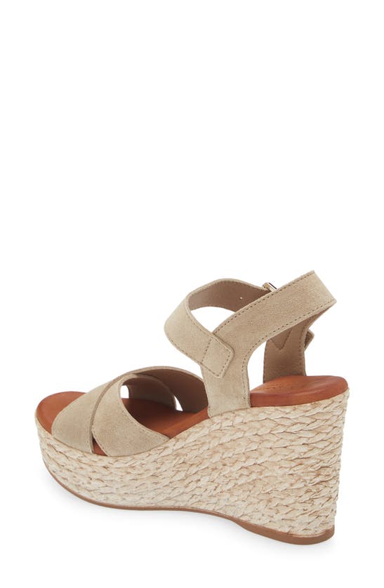 Cordani Brittany Ankle Strap Espadrille Platform Wedge Sandal In Crosta Corda