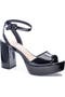 selected Black Faux Patent Leather