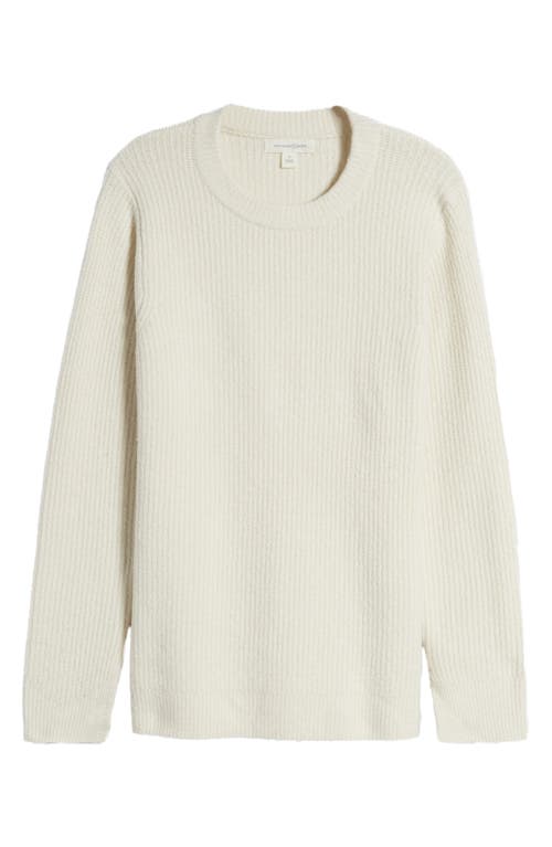 Shop Treasure & Bond Rib Crewneck Sweater In Ivory Dove