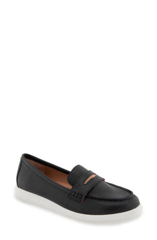 Shop Gentle Souls By Kenneth Cole Gentle Souls Bailey Metallic Penny Loafer In Black Leather