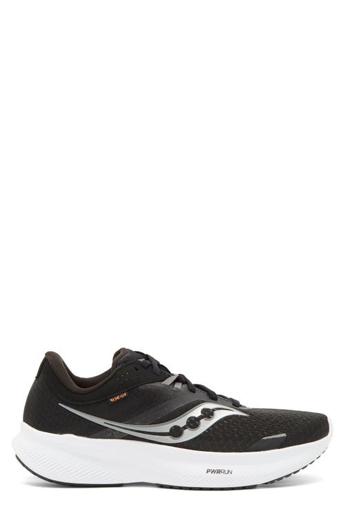 Shop Saucony Ride 16 Running Shoe In Black/white