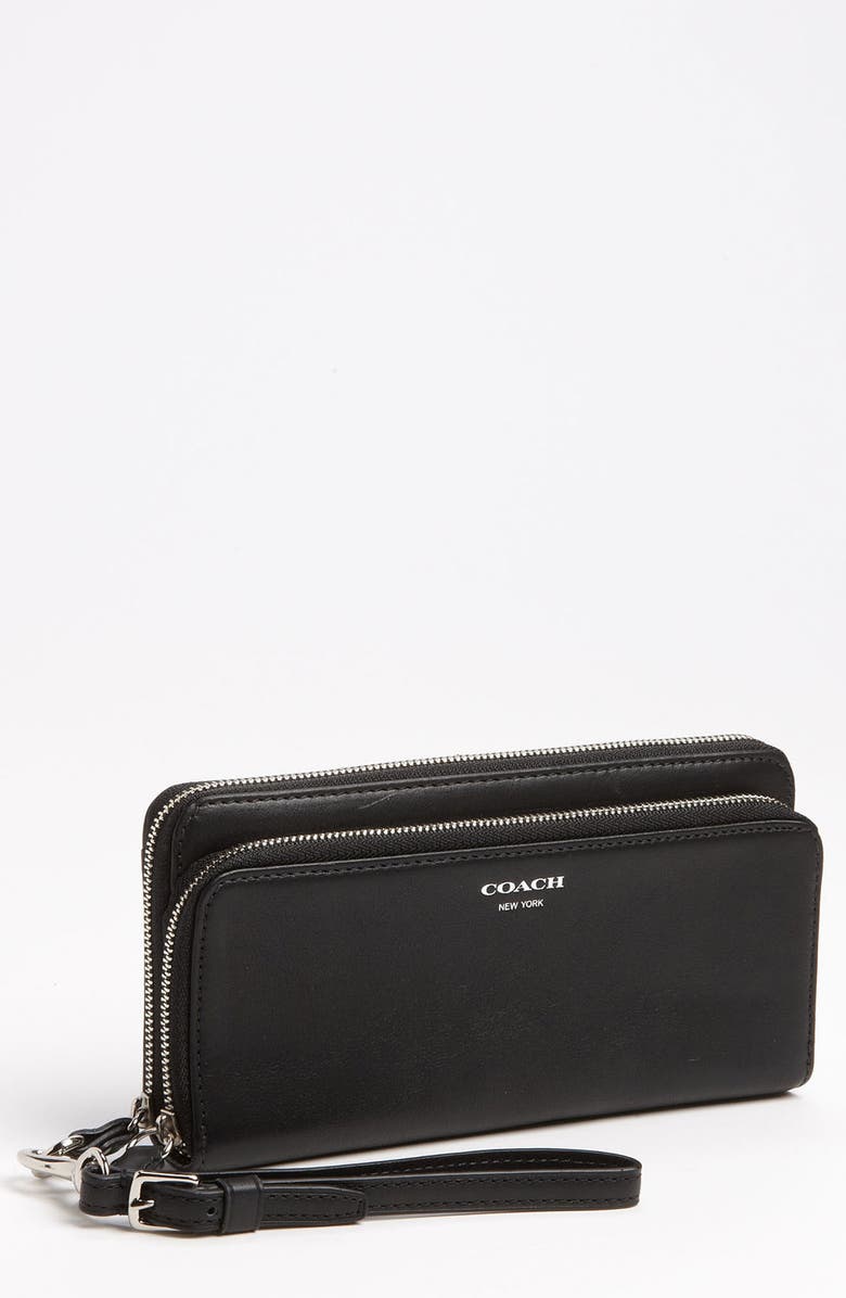 COACH 'Legacy' Double Zip Leather Wallet | Nordstrom