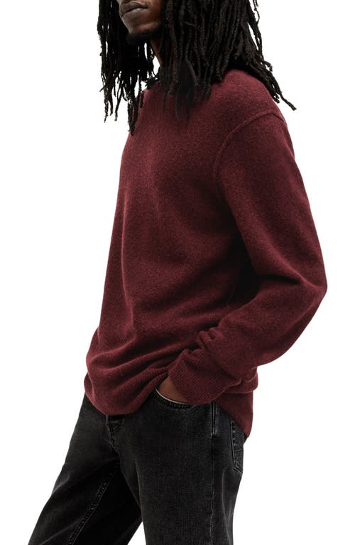 Shop Allsaints Patern Crewneck Sweater In Mars Red