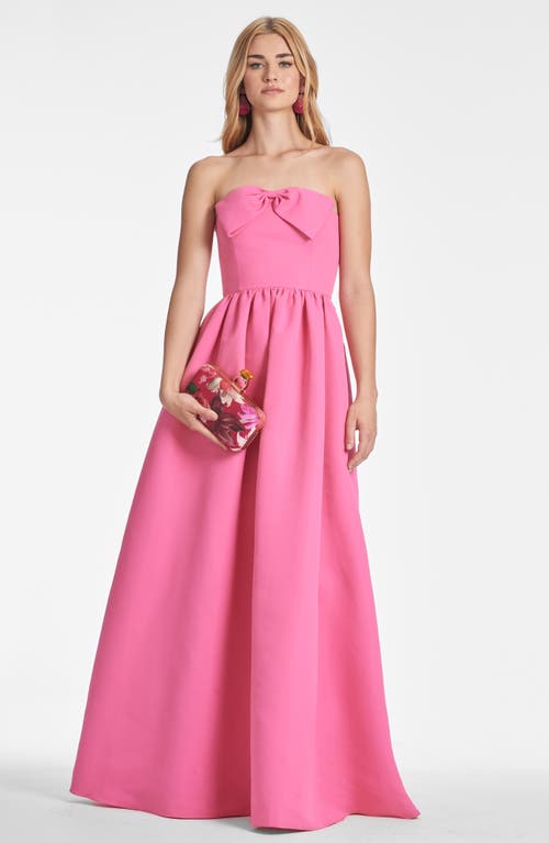 Sachin & Babi Isabeau Gown In Shocking Pink