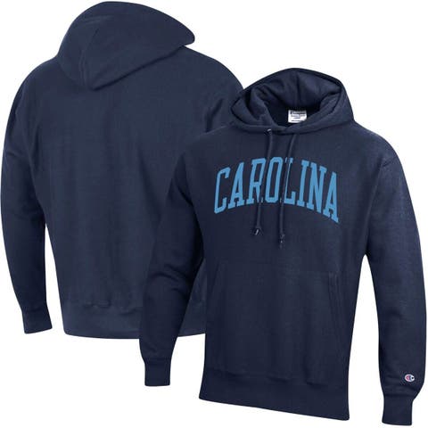 Women's Champion Carolina Blue North Carolina Tar Heels Colorblocked  Packable Raglan Half-Zip Hoodie Jacket