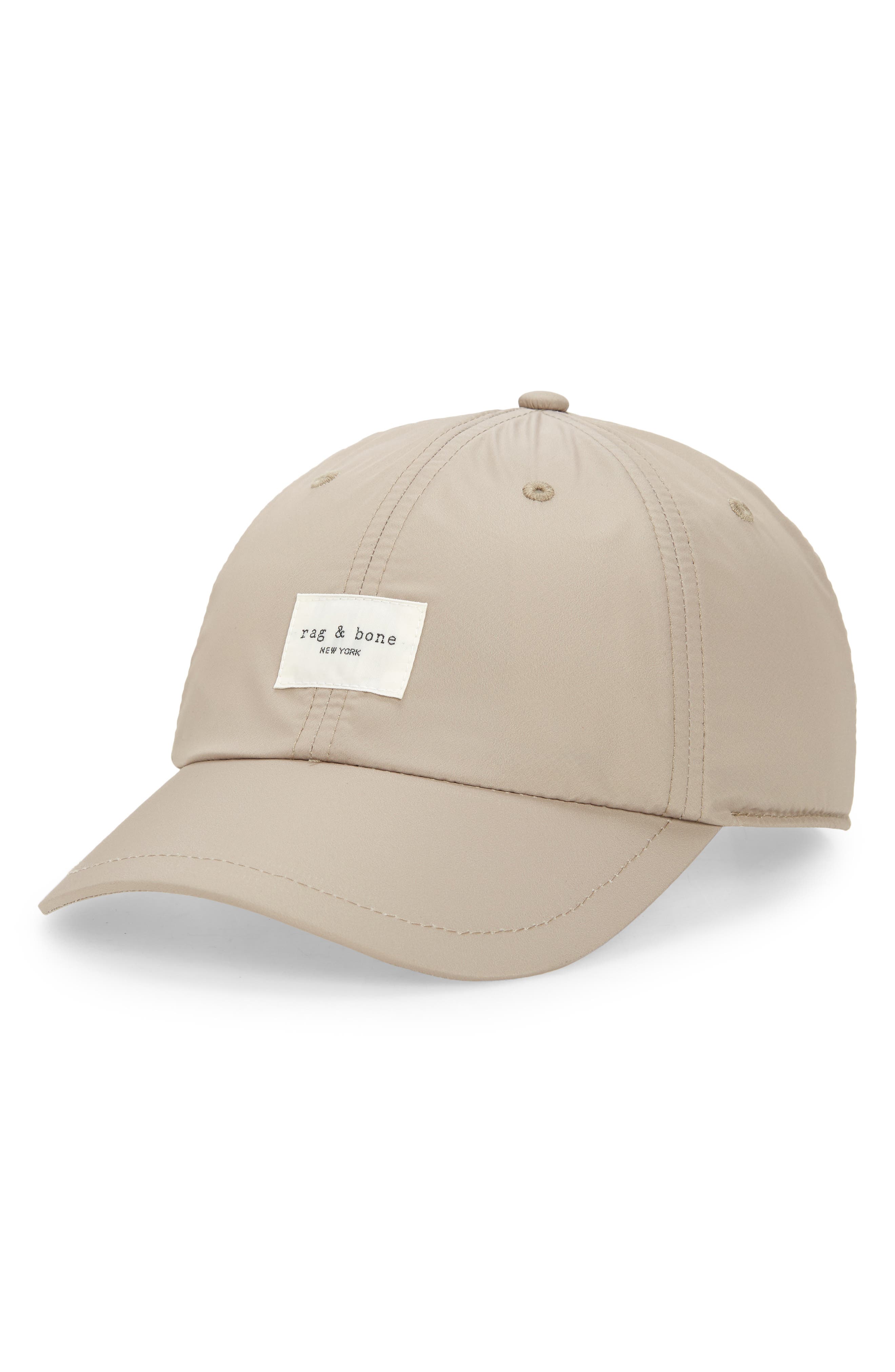 beige baseball hat