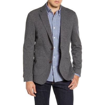 Faherty Summit Ideal Regular Fit Blazer, Grey