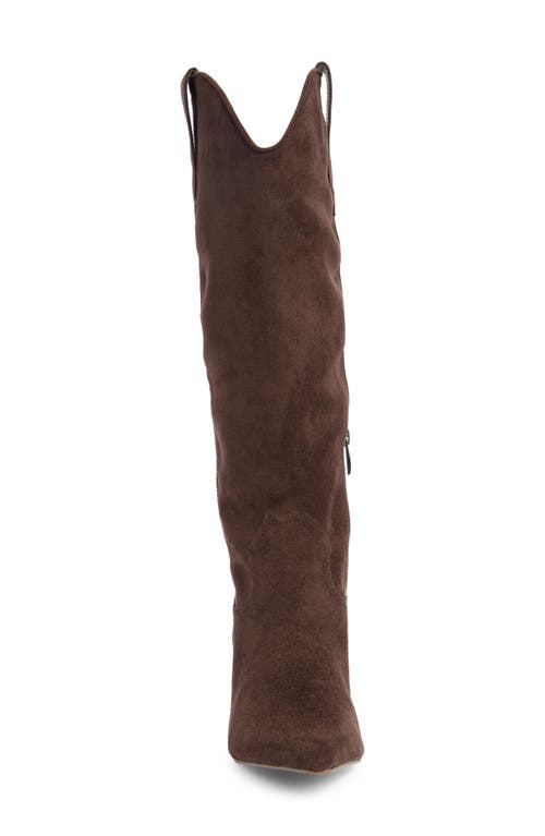 Steven New York Britt Western Pointed Toe Boot In Brown