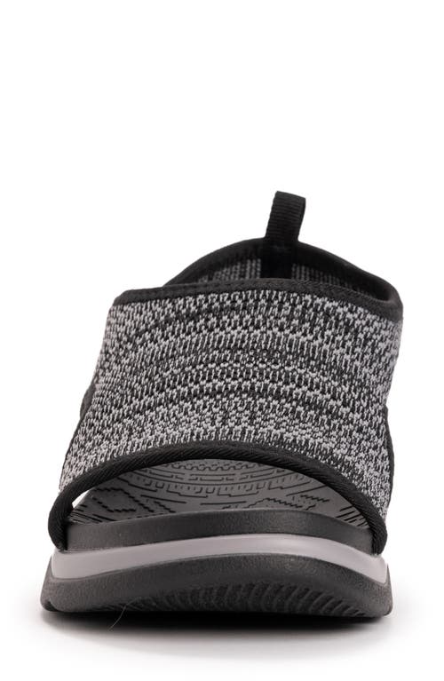 Shop Muk Luks Zahara Sandal In Black/white