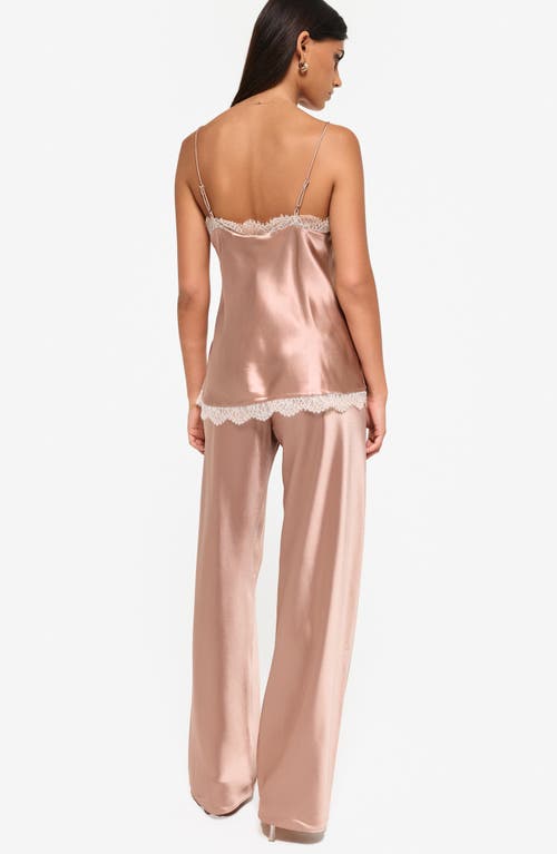 Cami Nyc Bristol Satin Pull-on Pants In Mink In Mink