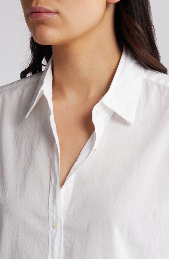 Shop Xirena Beau Cotton Button-up Shirt In White