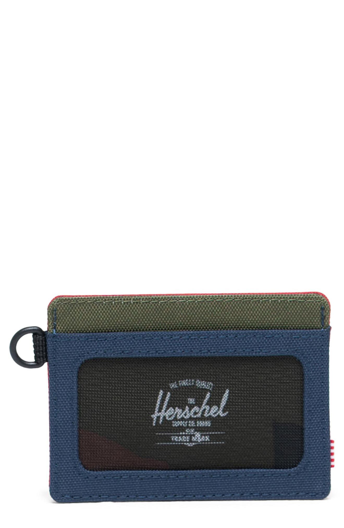 Herschel Supply Co. Charlie Id Card Holder Wallet In Nv/r/wcamo