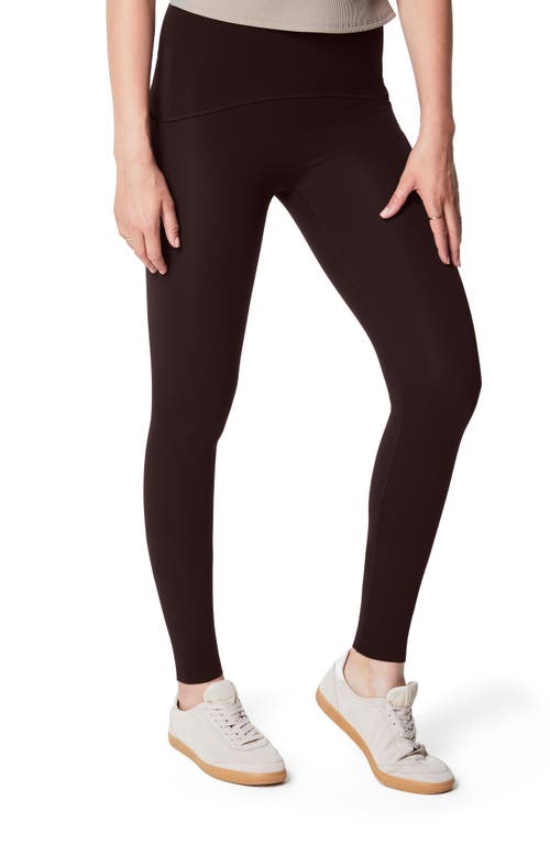 SPANX® Booty Boost Perfect Pocket 7/8 Leggings in Truffle Brown 