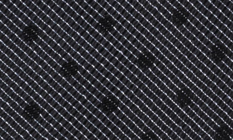 Wrk Dot Silk Tie In Charcoal