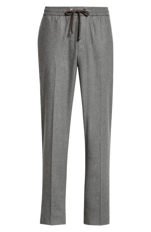 Moncler Sportivo Nylon & Cashmere Drawstring Pants In Dark Gray