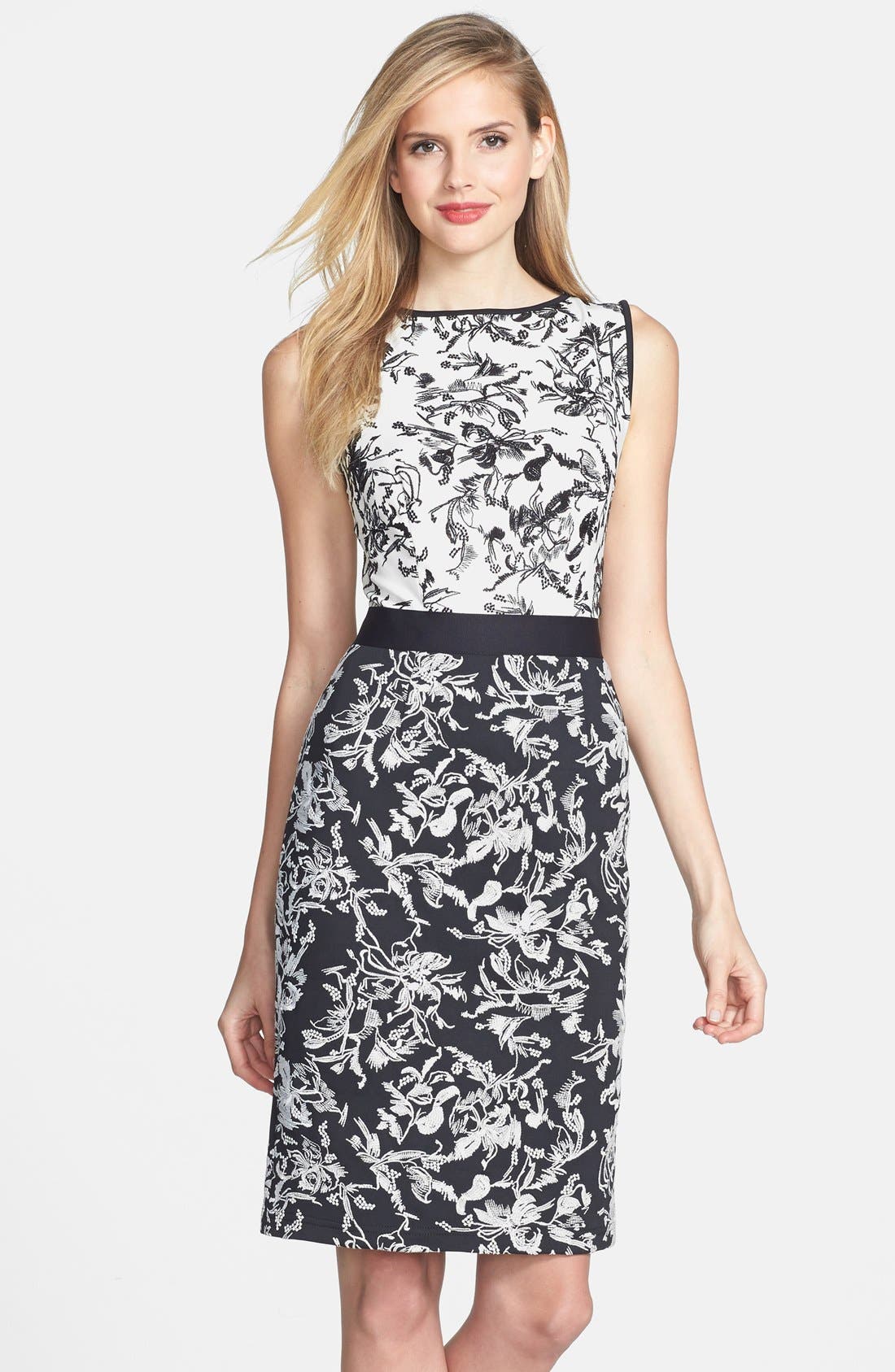 Tadashi Shoji Sleeveless Embroidered Dress Nordstrom