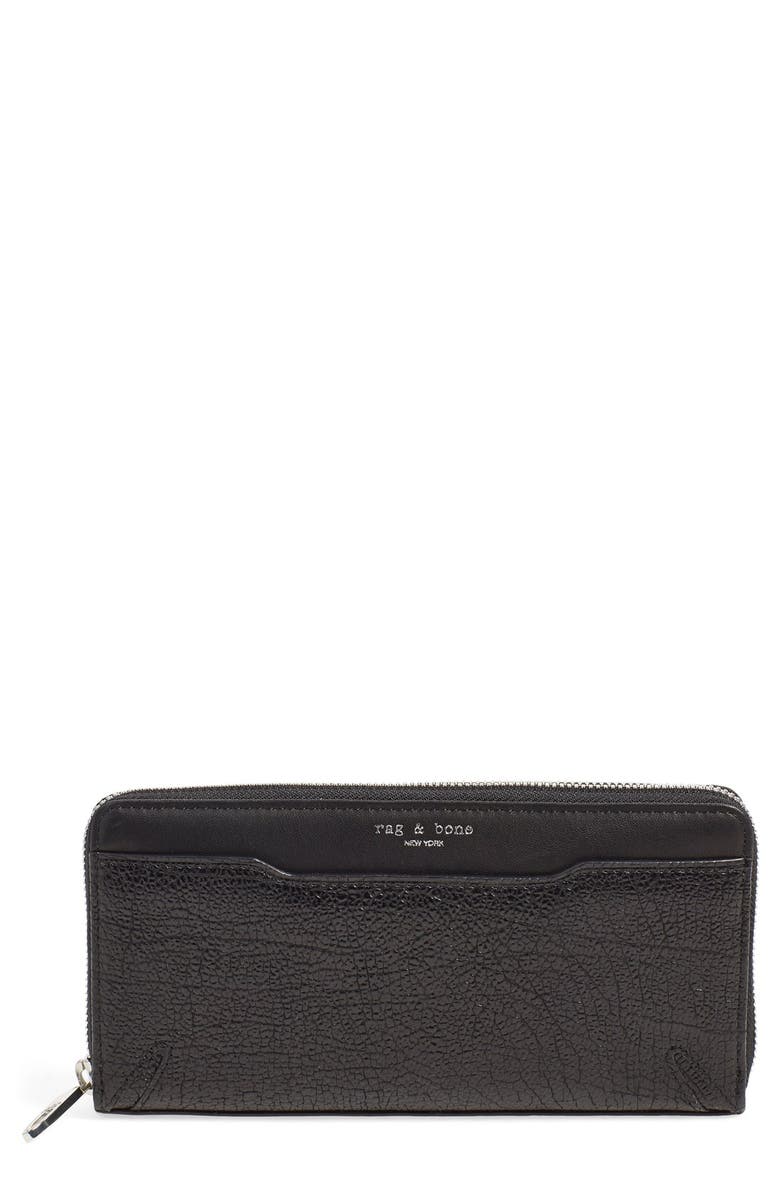 rag & bone 'Crosby' Textured Leather Continental Wallet | Nordstrom