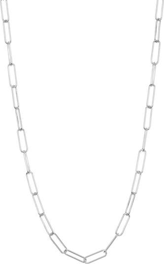 Off-White Paper Clip Silver-Tone necklace