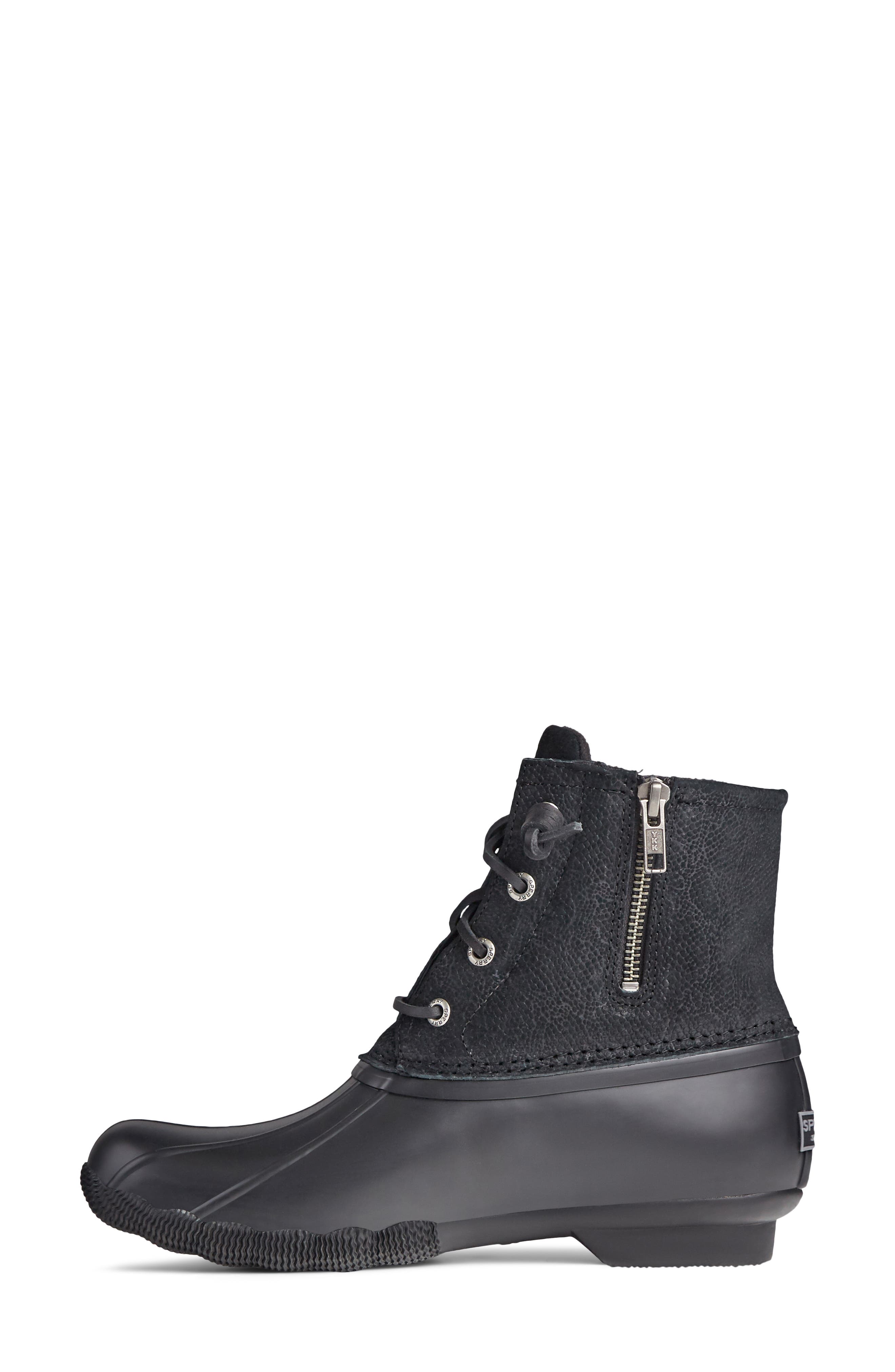 black sperry duck boots womens