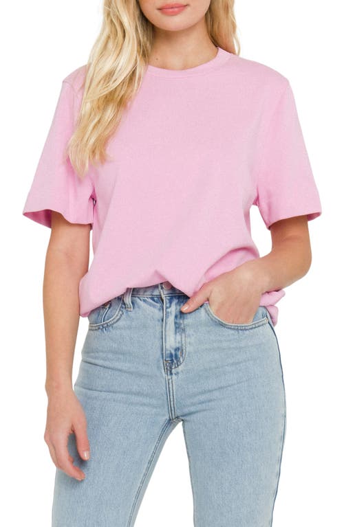 Crewneck T-Shirt in Pink