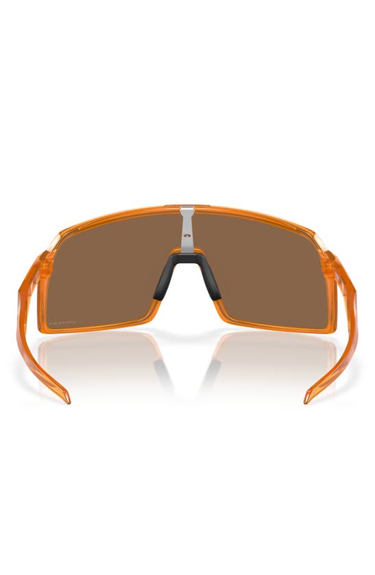 Shop Oakley Sutro 60mm Prizm™ Rectangular Shield Sunglasses In Bronze