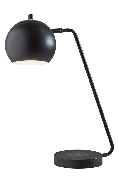 ADESSO LIGHTING Emerson Charging Desk Lamp in Black at Nordstrom