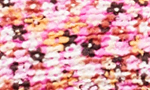 Mango Floral Print Triangle Bikini Top In Pink