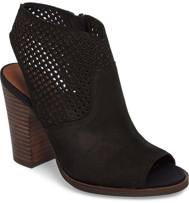 Lucky Brand Lizara Perforated Block Heel Sandal (Women) | Nordstrom