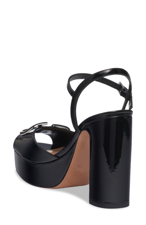 Shop Valentino Garavani Vlogo Signature Platform Sandal In Nero