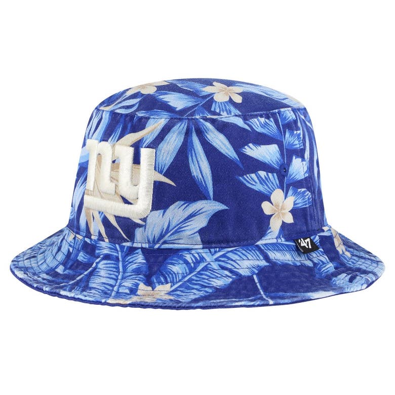 Shop 47 ' Royal New York Giants Tropicalia Bucket Hat