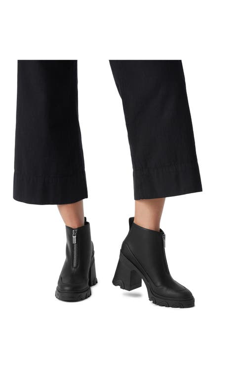 Sorel Brex™ Bold Waterproof Front Zip Bootie In Black/black