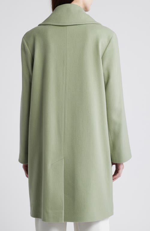 Shop Fleurette Juliet Double Breasted Wool Coat In Mojito