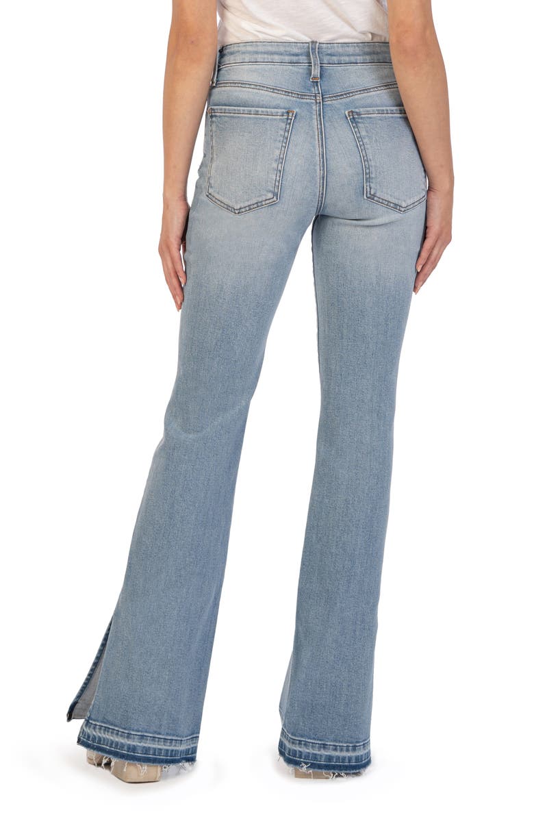 KUT from the Kloth Ana High Waist Release Hem Flare Jeans | Nordstrom