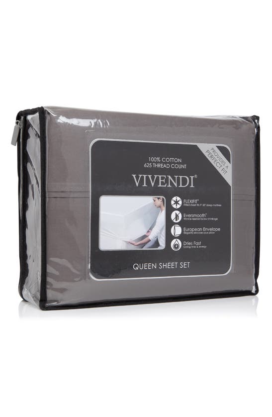 BEDHOG BEDHOG 4-PIECE 625 THREAD COUNT COTTON SHEET SET