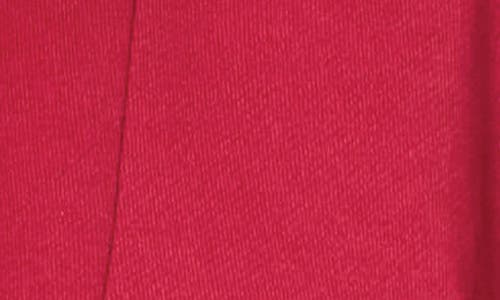 Gibsonlook Inverted Notch Collar Cotton Blend Knit Blazer In Cranberry
