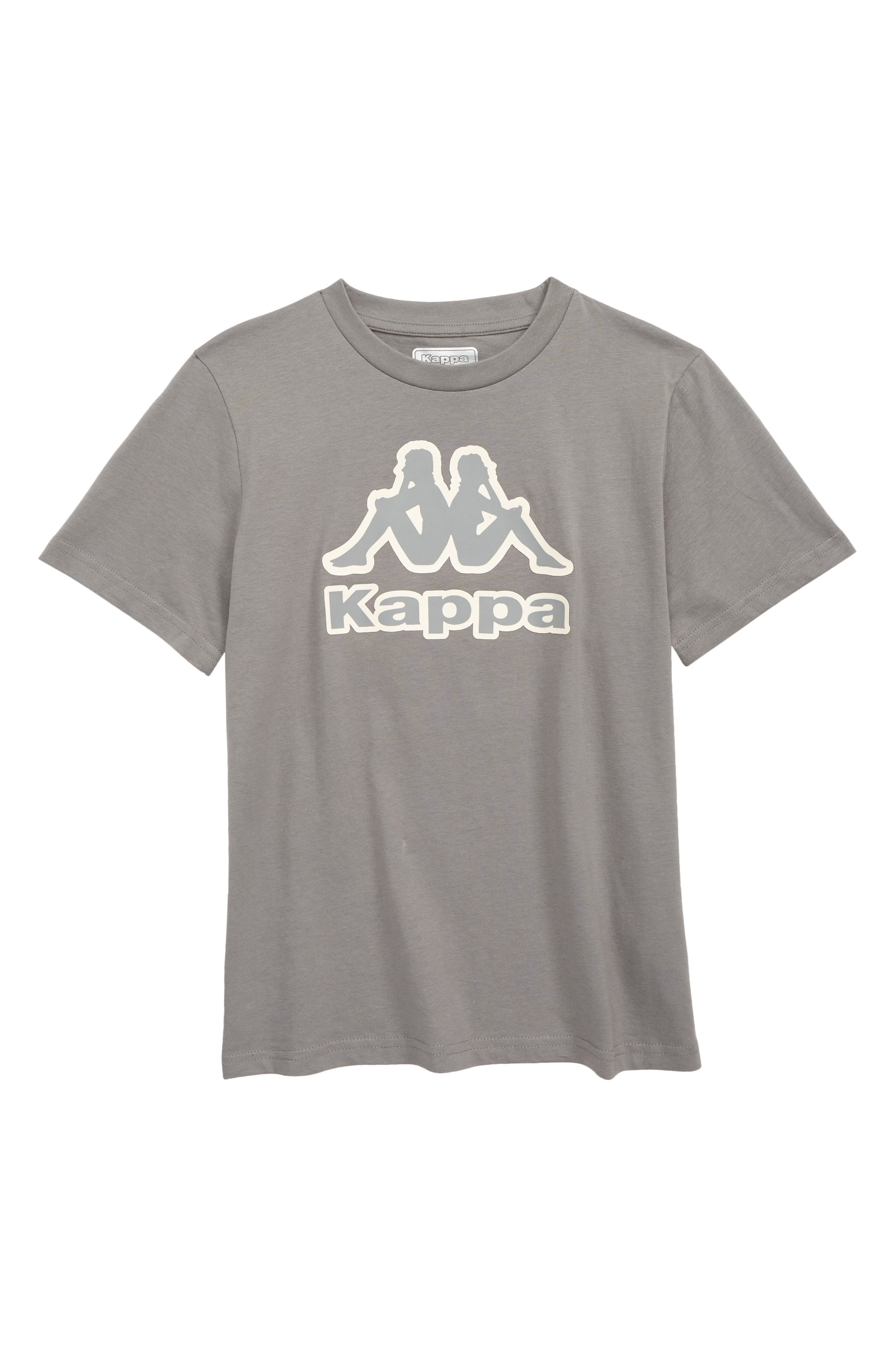 Kappa Kids' Logo T-Shirt in Grey at Nordstrom, Size 12Y Us