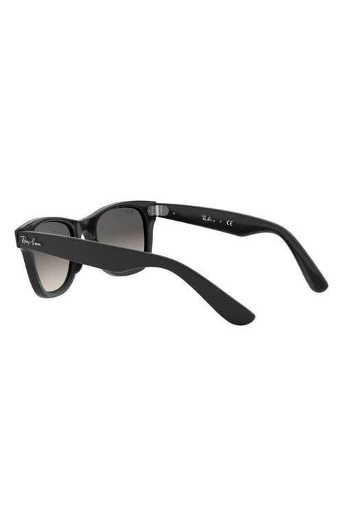 Ray Ban Kids New Junior Wayfarer Sunglasses In Black/gray Gradient