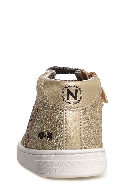 Shop Naturino Kids' Pinn High Top Sneaker In Platinum