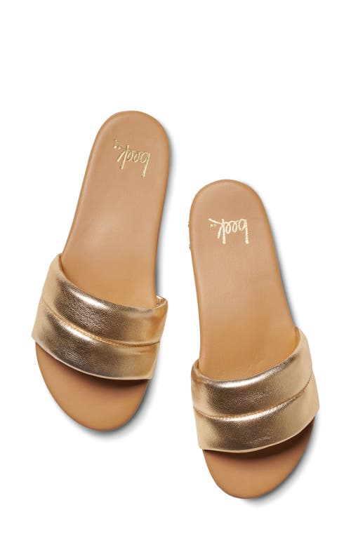 Shop Beek Sugarbird Slide Sandal In Gold/honey