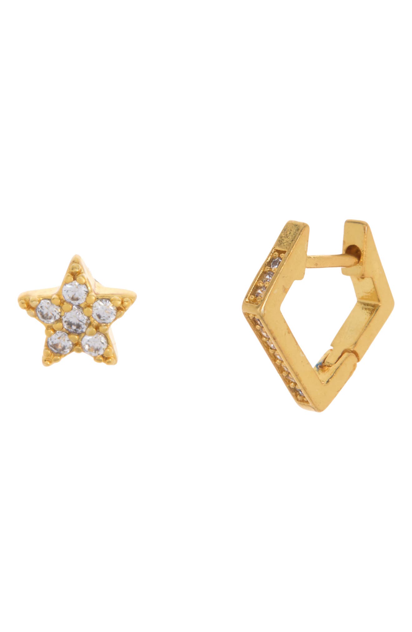 madewell gold star earrings