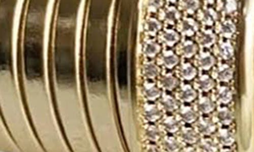 Jane Basch Designs Stretch Link Cuff Bracelet In Gold