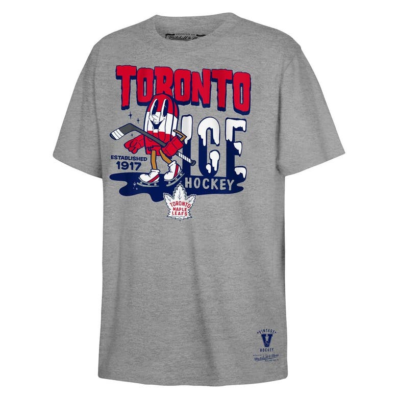 Shop Mitchell & Ness Youth  Gray Toronto Maple Leafs Popsicle T-shirt