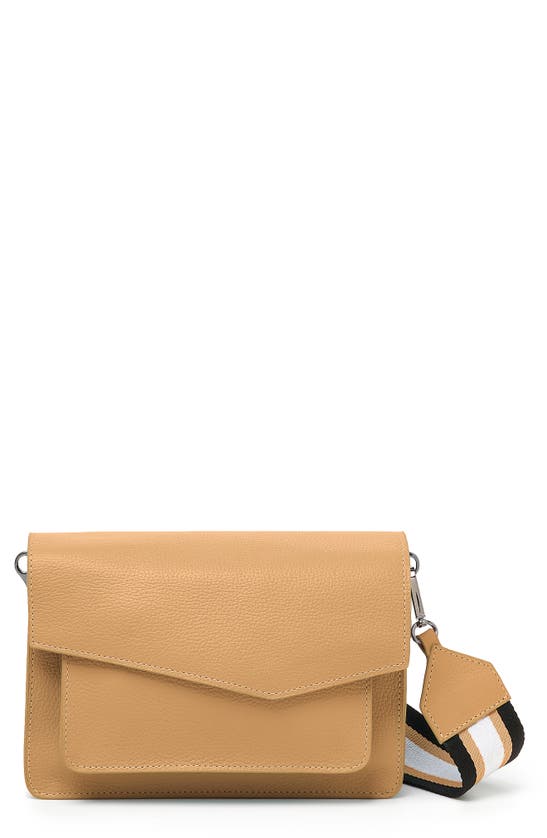 Botkier Cobble Hill Leather Crossbody Bag In Camel