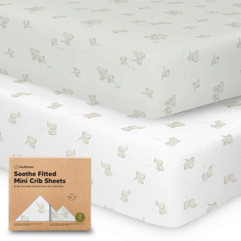 Shop Keababies Soothe Fitted Mini Crib Sheet In Elly